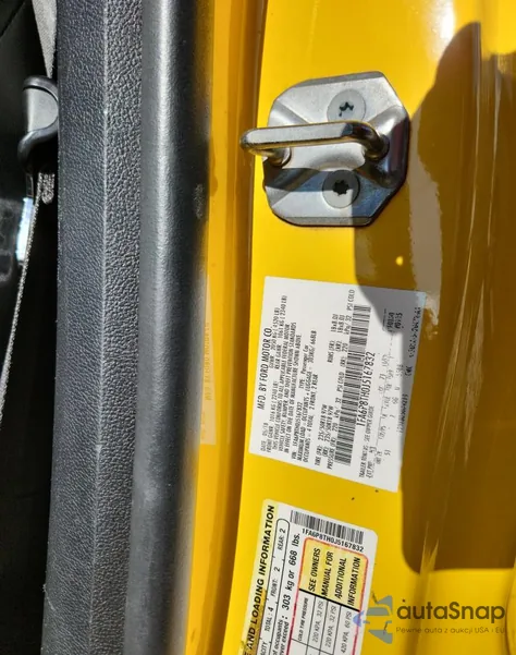 2018 Ford Mustang из США, поврежденный, VIN 1FA6P8TH0J5167832